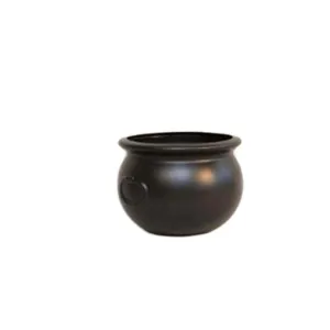 10" Cauldron Container - Black