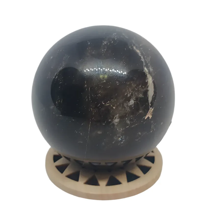 242g Smoky Quartz Crystal Sphere