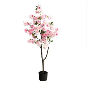 4' Artificial Cherry Blossom Tree - Low Maintenance, Life-Like & Vibrant Silk Trees For Busy People.