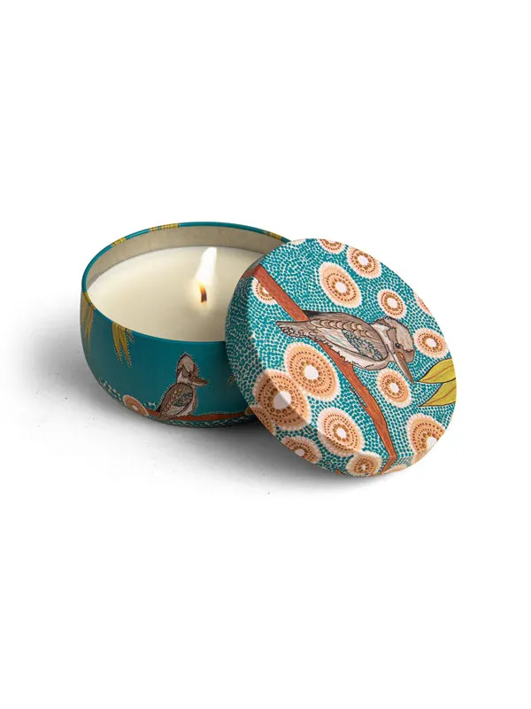 Aboriginal Scented Blue Gum Eucalyptus Candle Tin