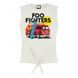 Amplified Womens/Ladies Camper Van Foo Fighters Vintage Crop Top