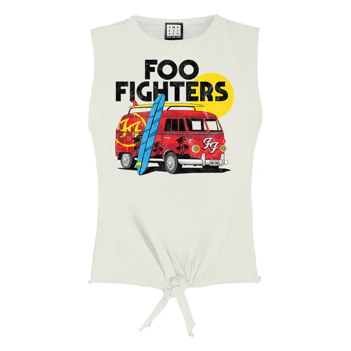 Amplified Womens/Ladies Camper Van Foo Fighters Vintage Crop Top