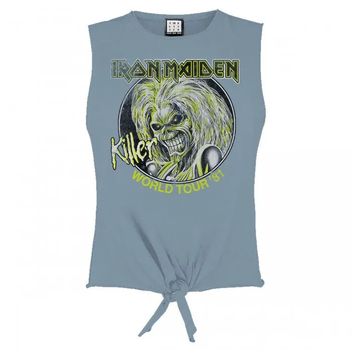 Amplified Womens/Ladies Killer World Tour ´81 Iron Maiden Crop Top