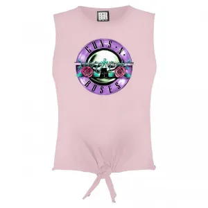 Amplified Womens/Ladies Tonal Bullet Guns N Roses Sleeveless Crop Top