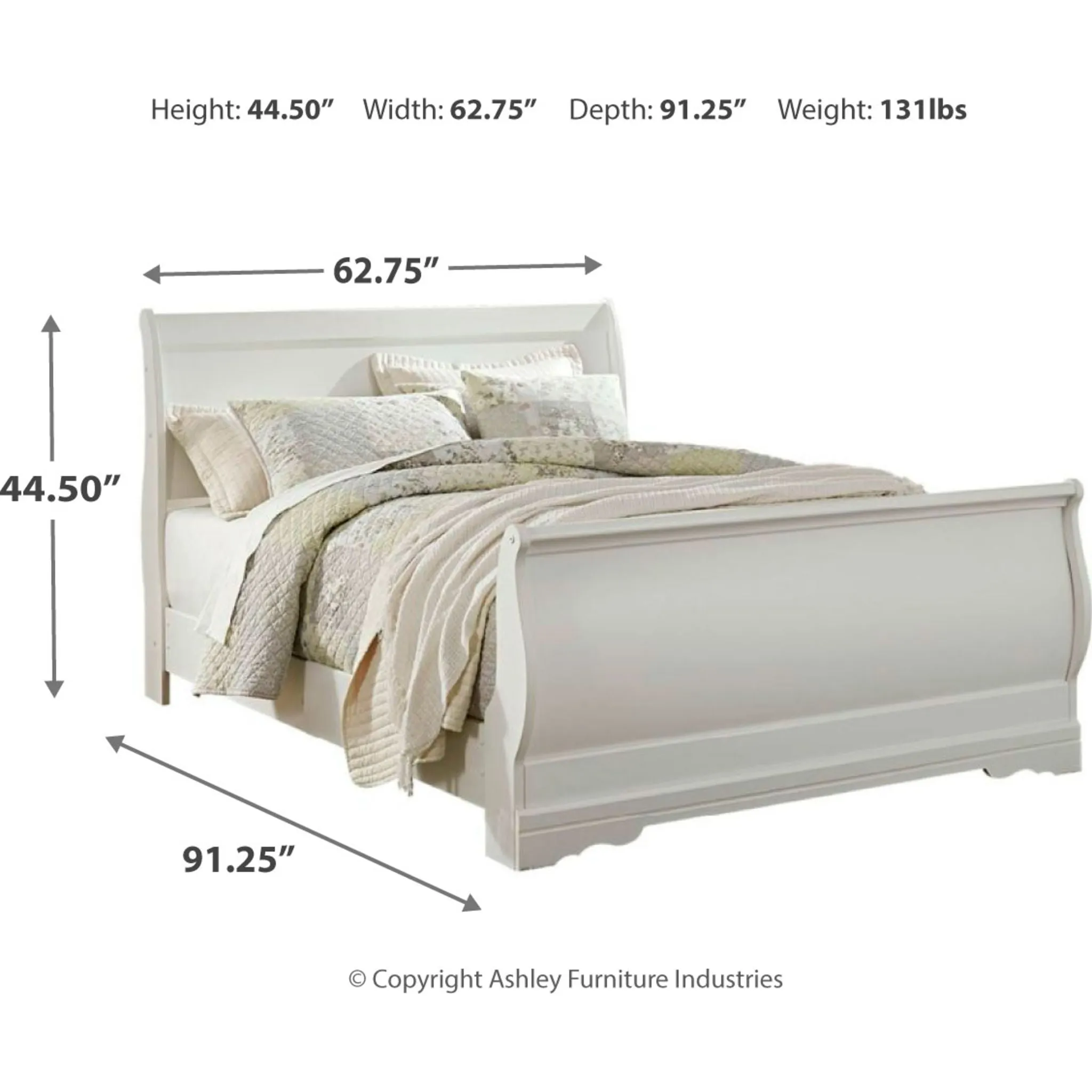 Anarasia Queen Sleigh Bed