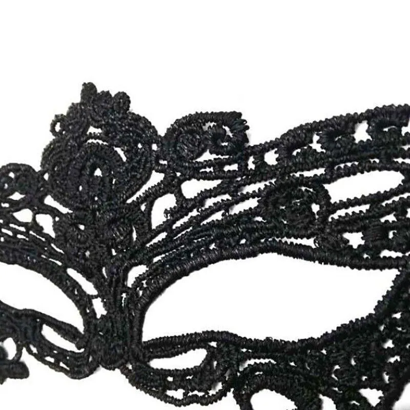 Black Lace Eye Mask Cosplay Prop