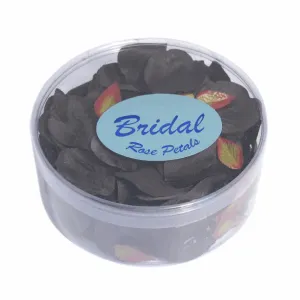 Black Polyester Rose Petals (Pack of 164)