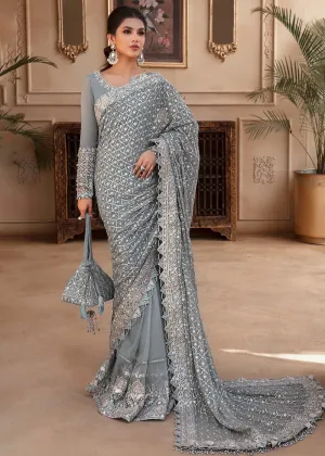 Blue Embroidered Suit - Maria B - Mbroidered Heritage Edition - BD-2602