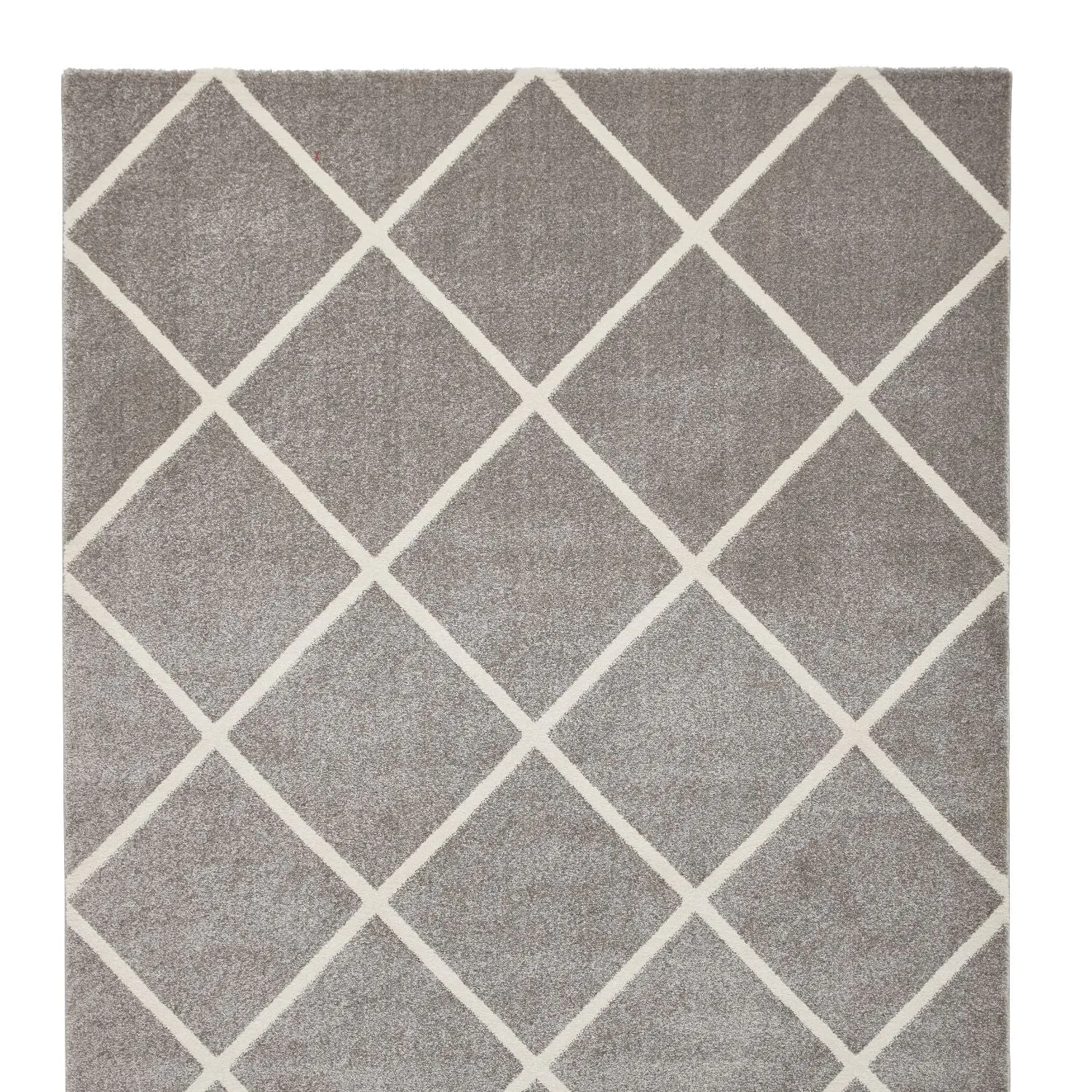 Brooklyn BRK35 Grey and Cream Modern Geometric Rug