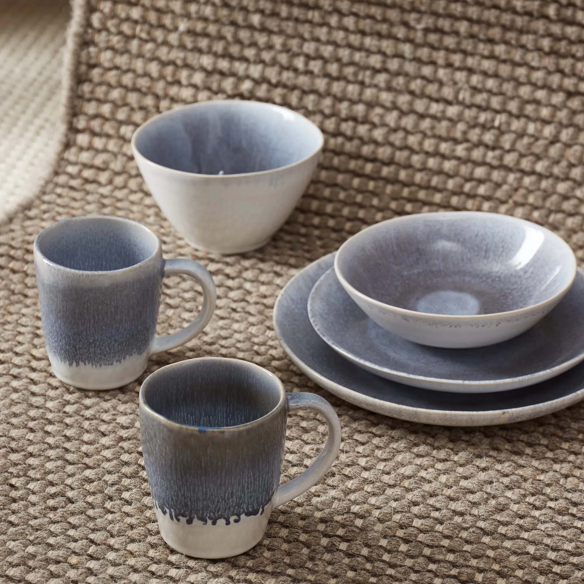 Caima Plate Set [Blue grey]