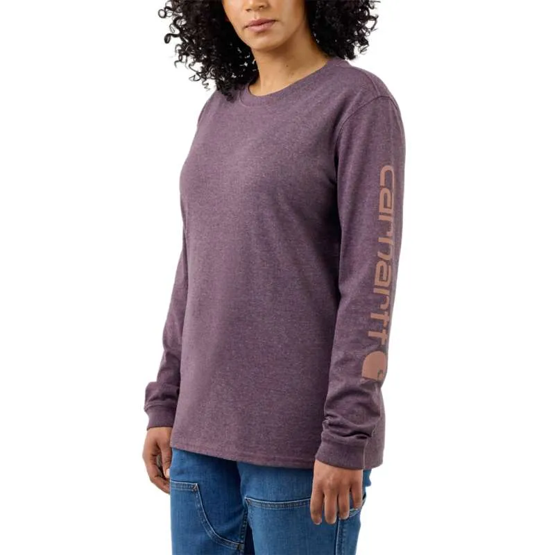 Carhartt Loose Fit Heavyweight Long Logo Sleeve T-Shirt