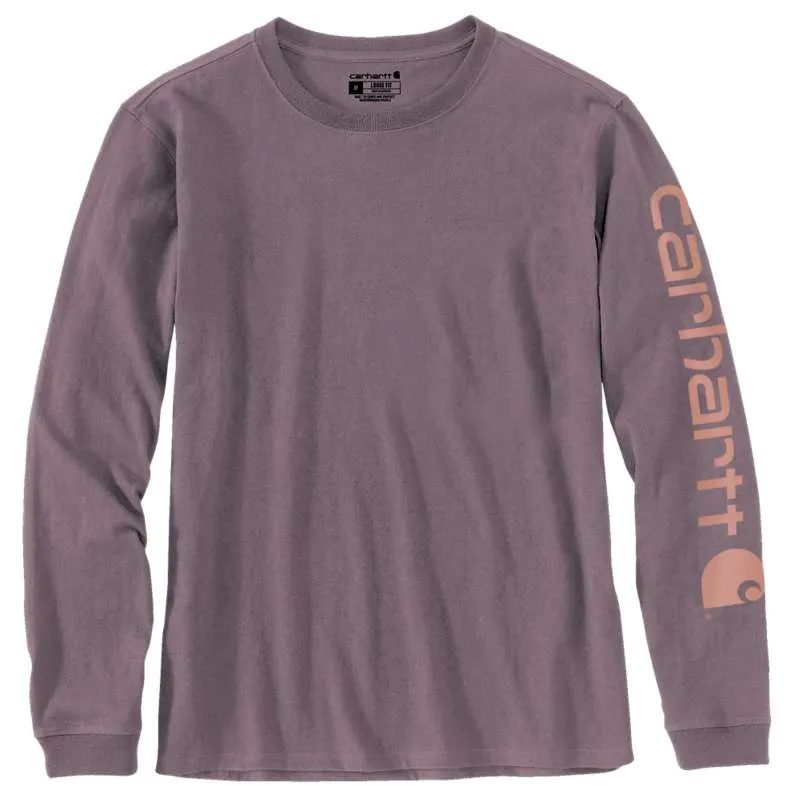 Carhartt Loose Fit Heavyweight Long Logo Sleeve T-Shirt