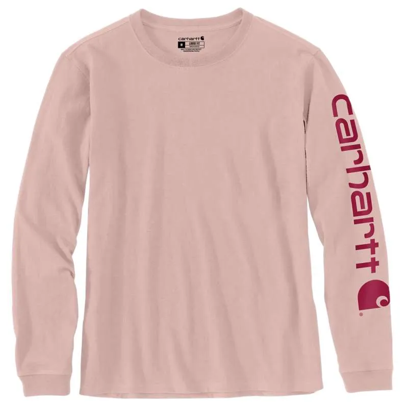 Carhartt Loose Fit Heavyweight Long Logo Sleeve T-Shirt