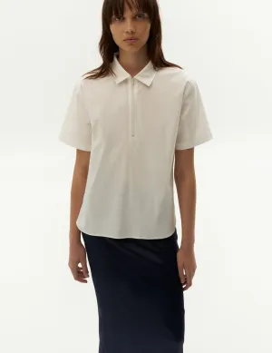 Cotton Polo — White