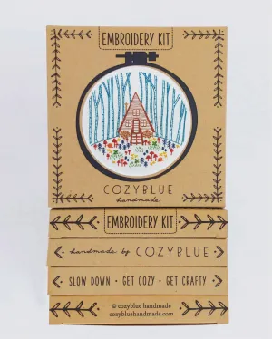 Cozy Cabin Embroidery Kit