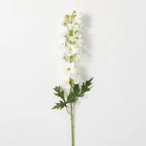 Crisp White Delphinium Spray