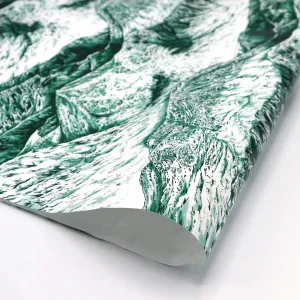 Discover & Draw Mountains Gift Paper - Green (Per Sheet)