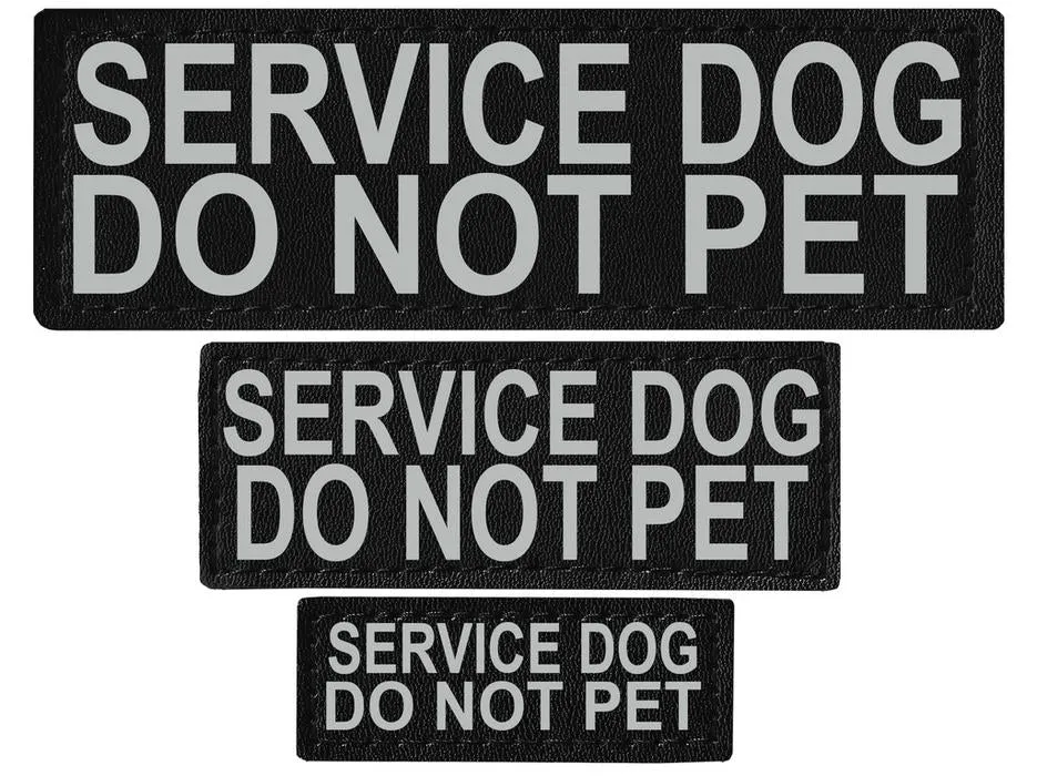 Dogline Reflective Service Dog Patch (Set of 2)