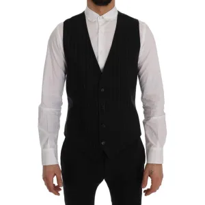 Dolce & Gabbana Elegant Striped Vest Waistcoat