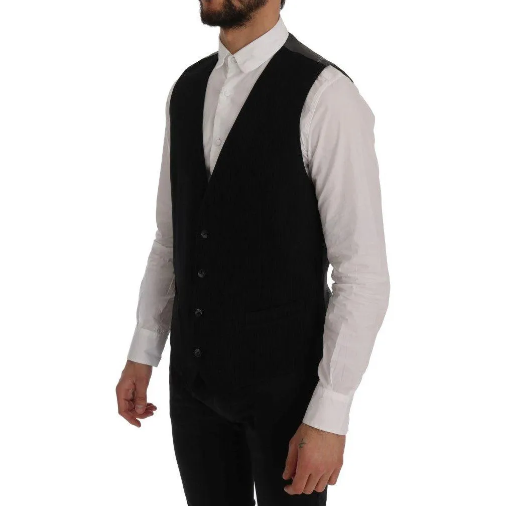 Dolce & Gabbana Elegant Striped Waistcoat Vest