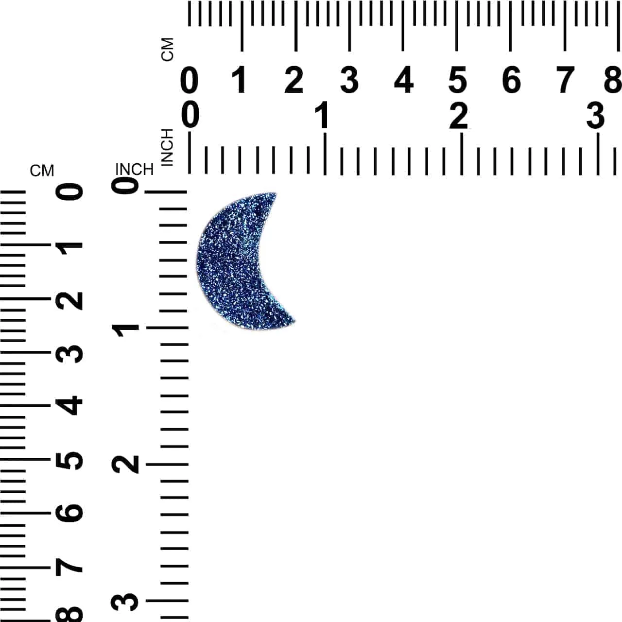 Drusy Dark Blue Moon Cabochon 25mm - 1 piece