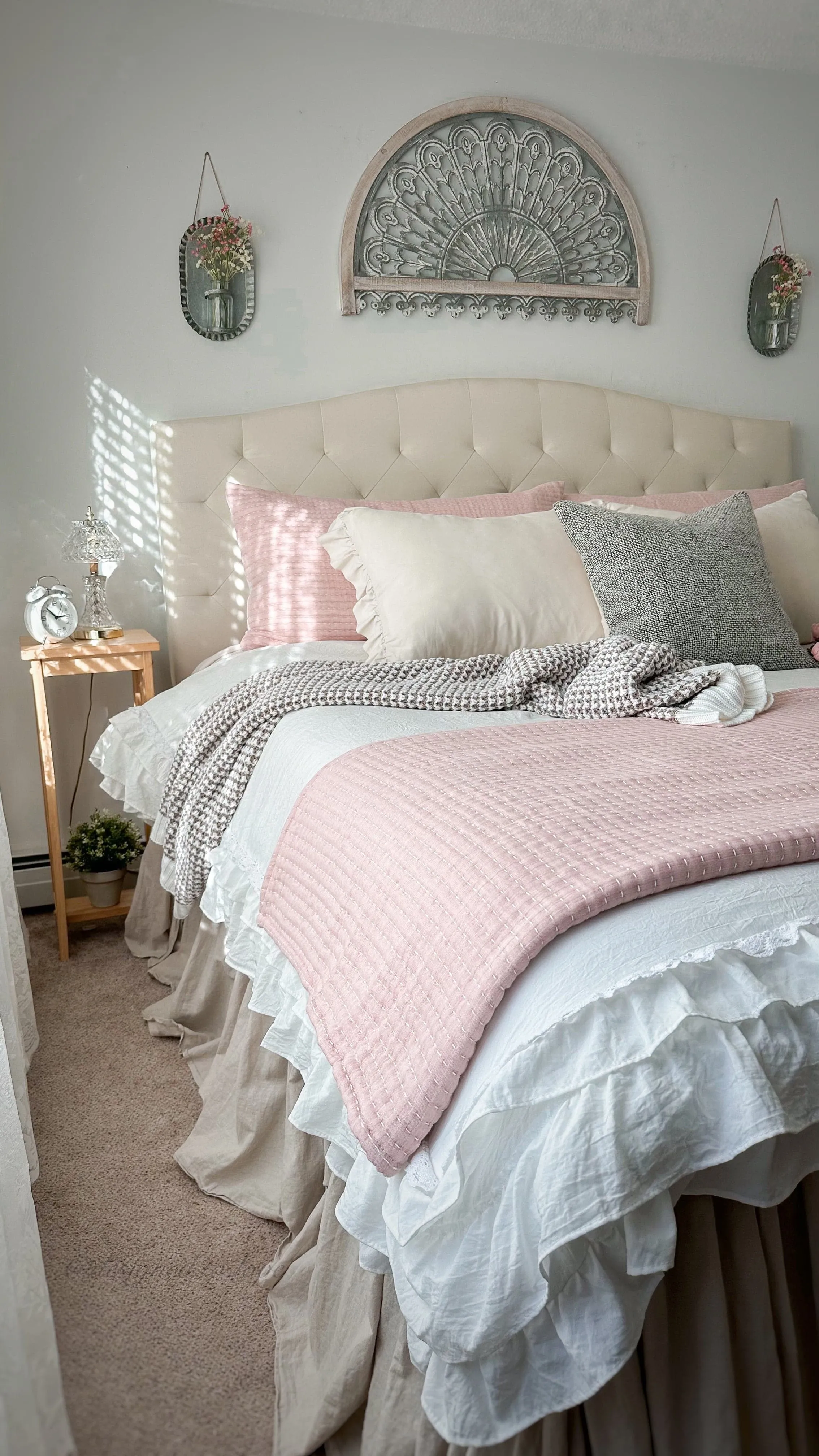 Ella Ruffle Lace 3 Piece Comforter Set