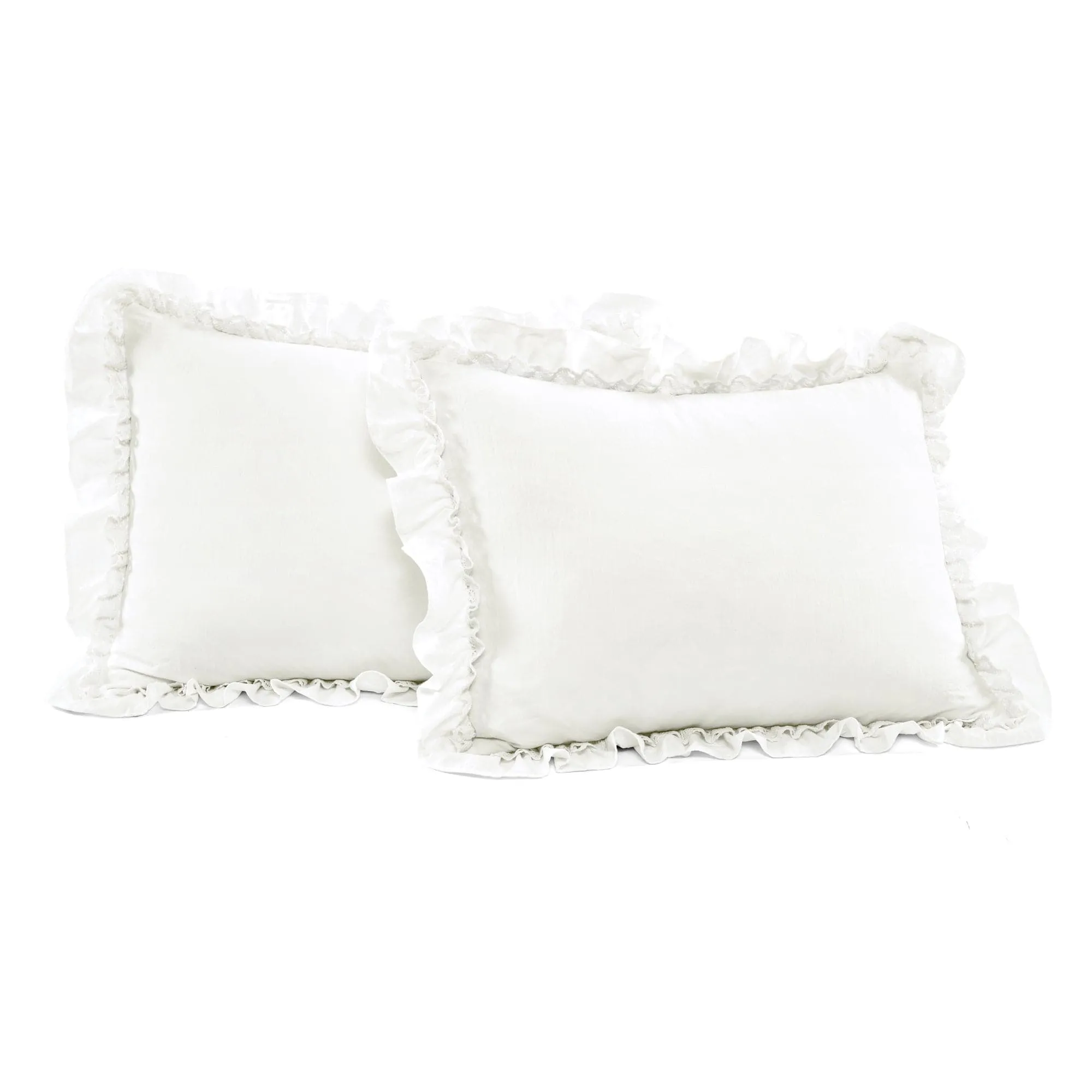 Ella Ruffle Lace 3 Piece Comforter Set