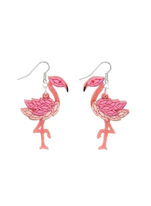 Flamingo Earrings - Hot Pink