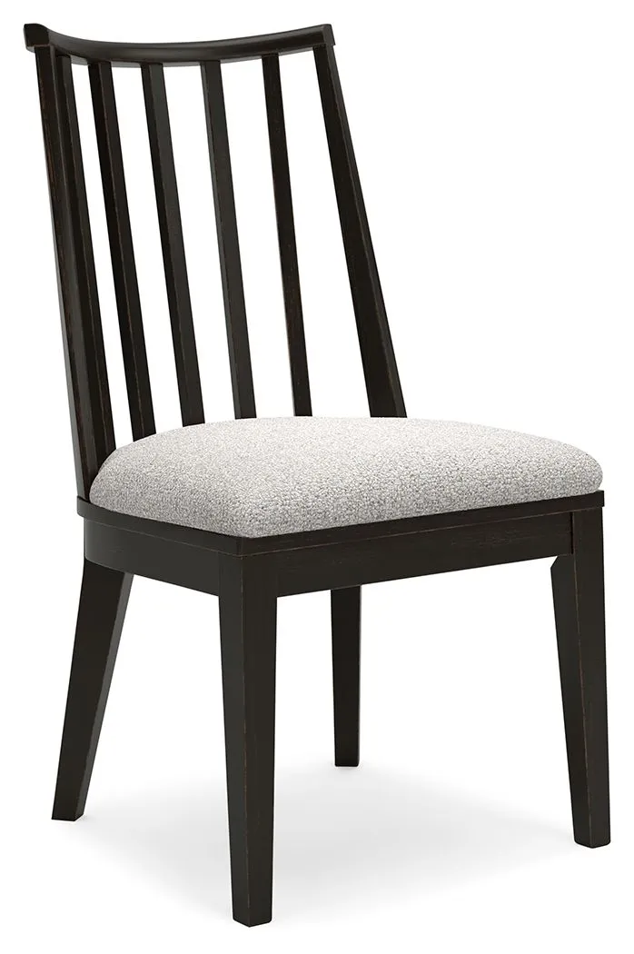 Galliden - Black - Dining Upholstered Side Chair (Set of 2)