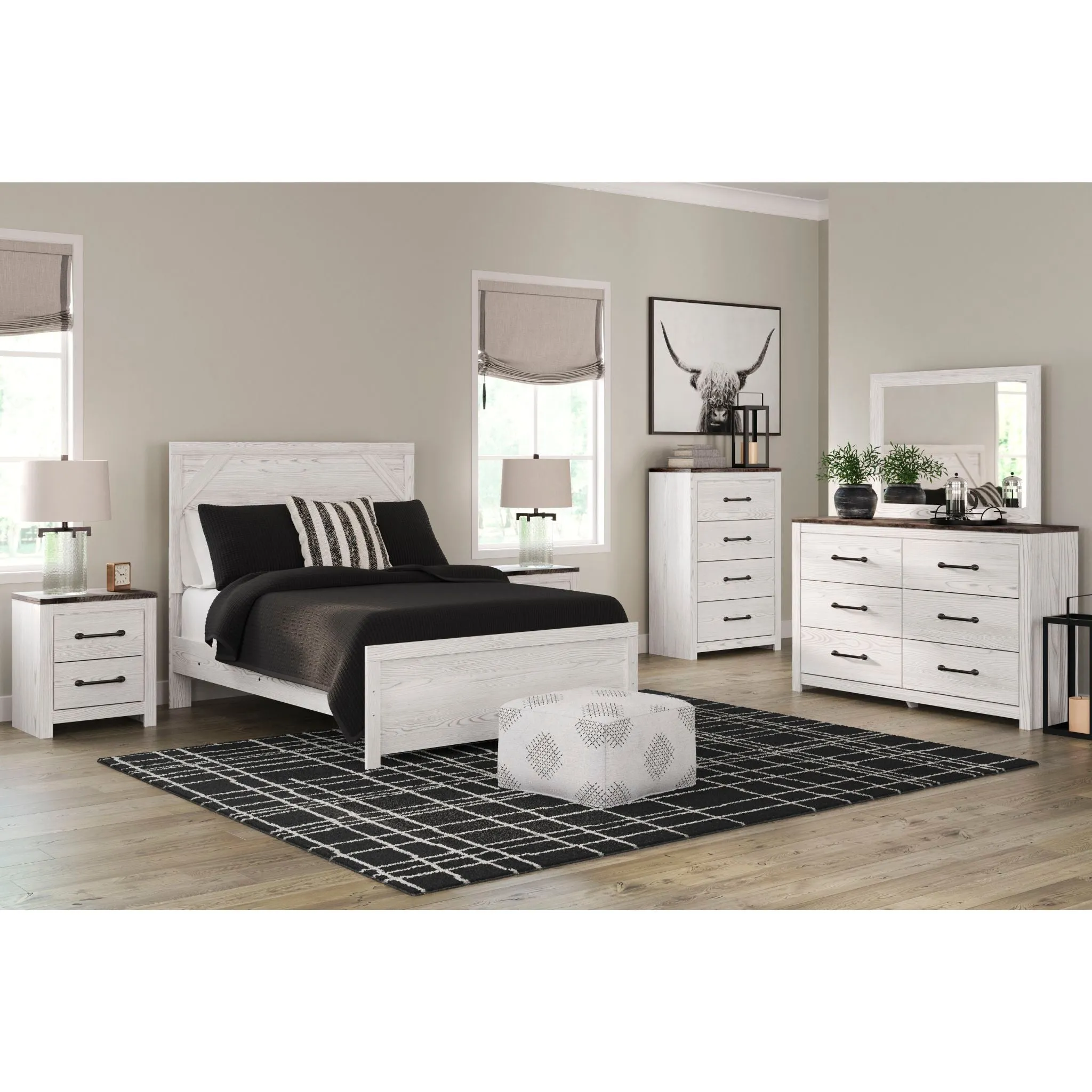 Gerridan 5 Piece Full Panel Bedroom