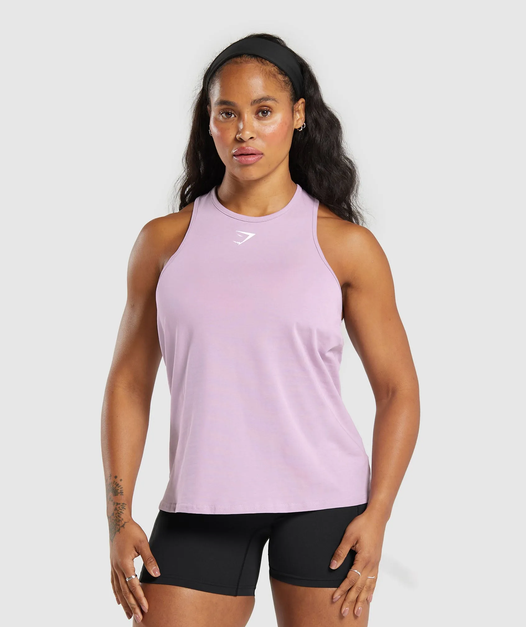 Gymshark Training Cotton Tank - Warm Lilac