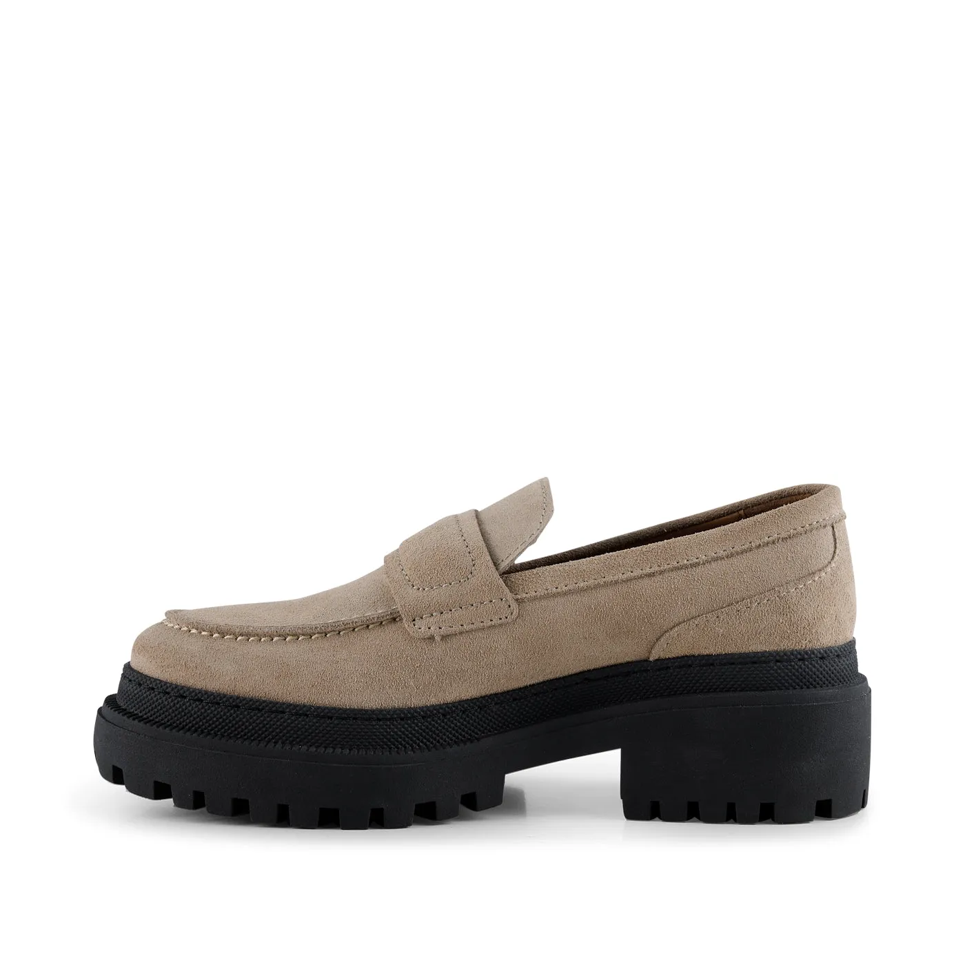 Iona loafer suede - TAUPE