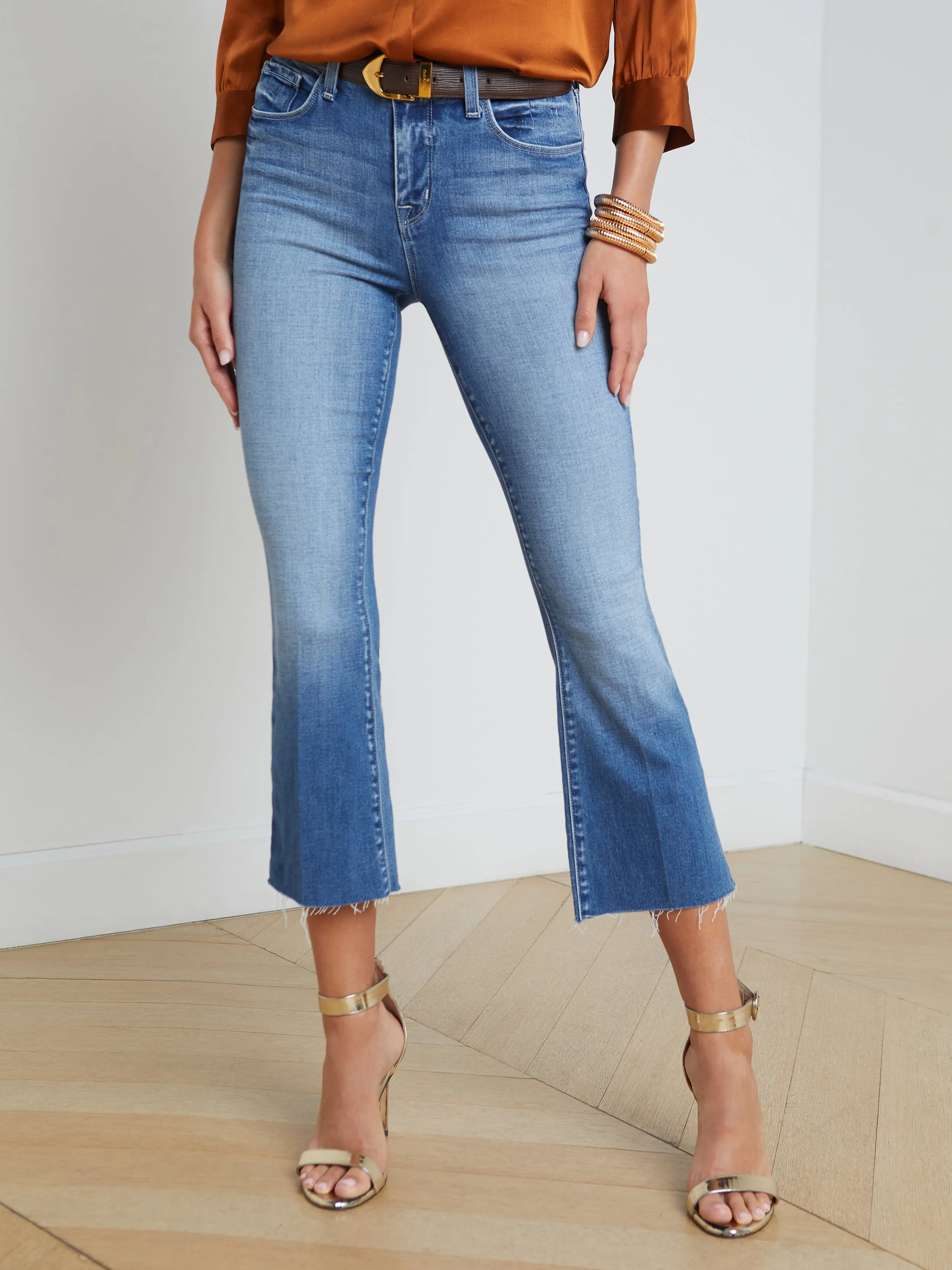 Kendra Cropped Flare Jean