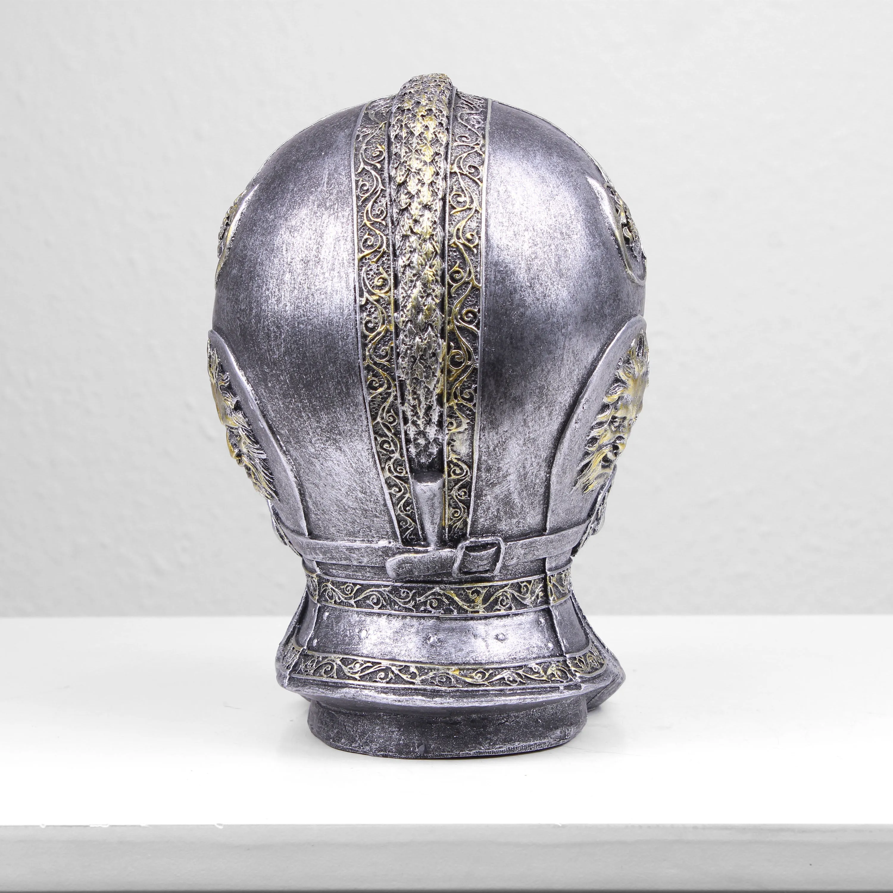 Knight Medieval Helmet Piggybank (Cold Cast Bronze Sculpture)