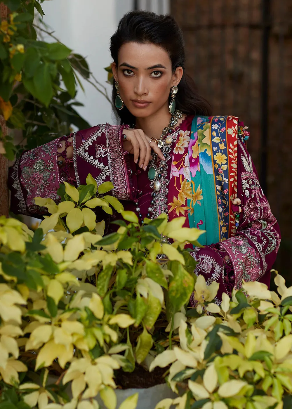 Magenta Lawn Suit - Elan - Luxury Lawn '23 - ERINA-EL23-04B