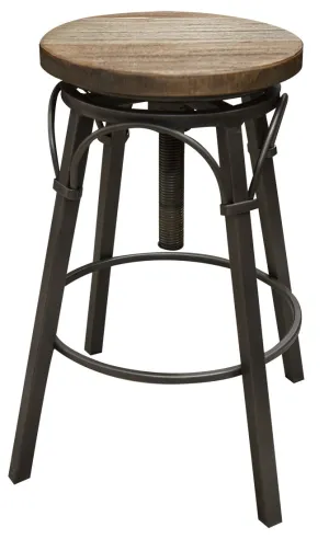 Marquez - Swivel Stool - Two Tone Light Brown