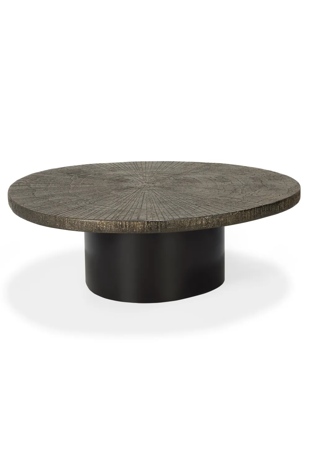 Metallic Oval Coffee Table | Ethnicraft Slice