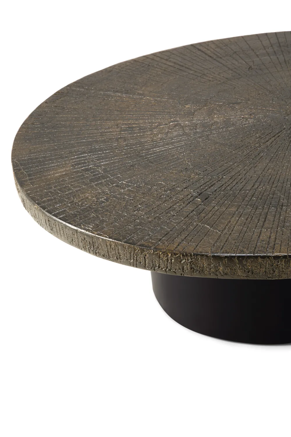 Metallic Oval Coffee Table | Ethnicraft Slice