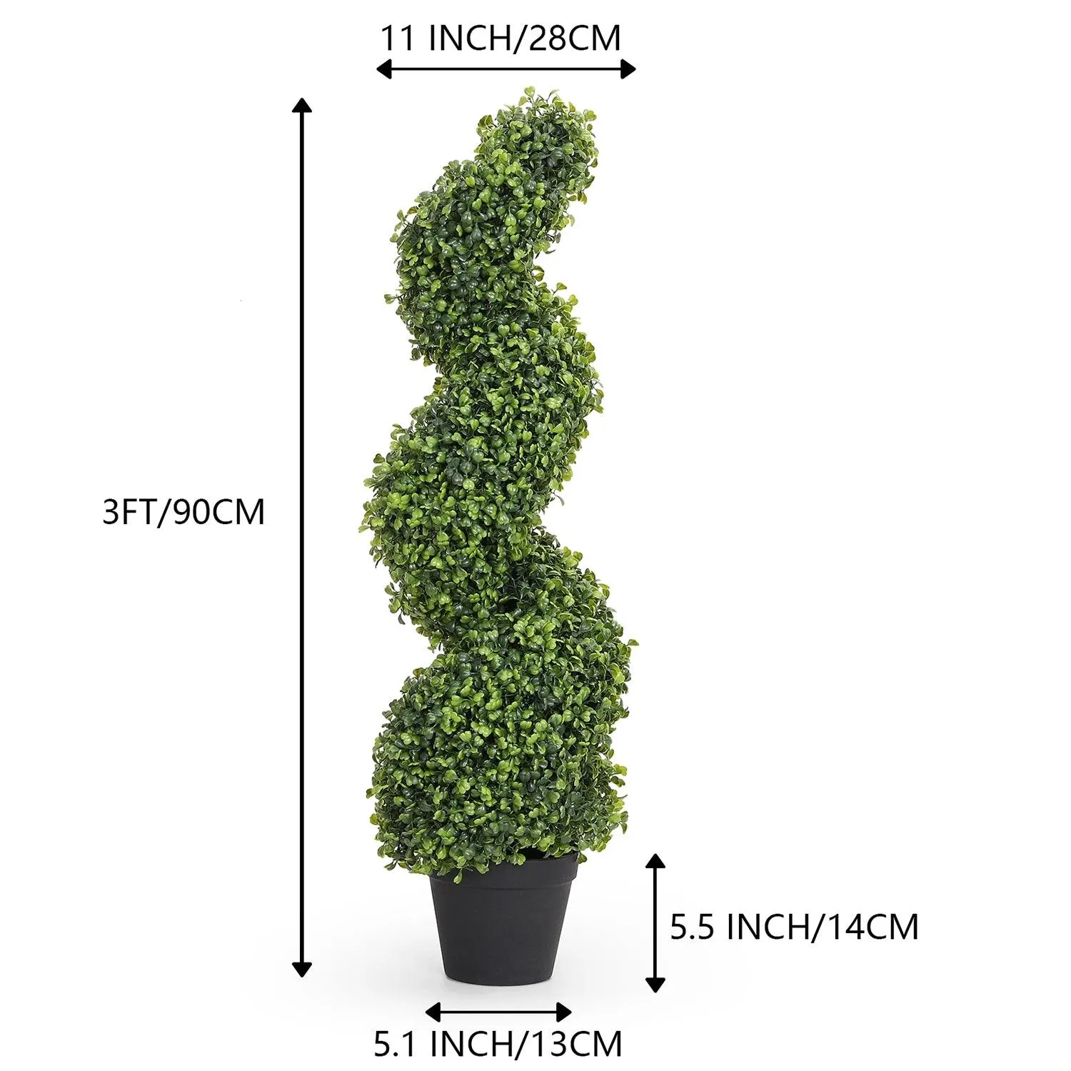 Mypoetree Outdoor Faux Boxwood Plants