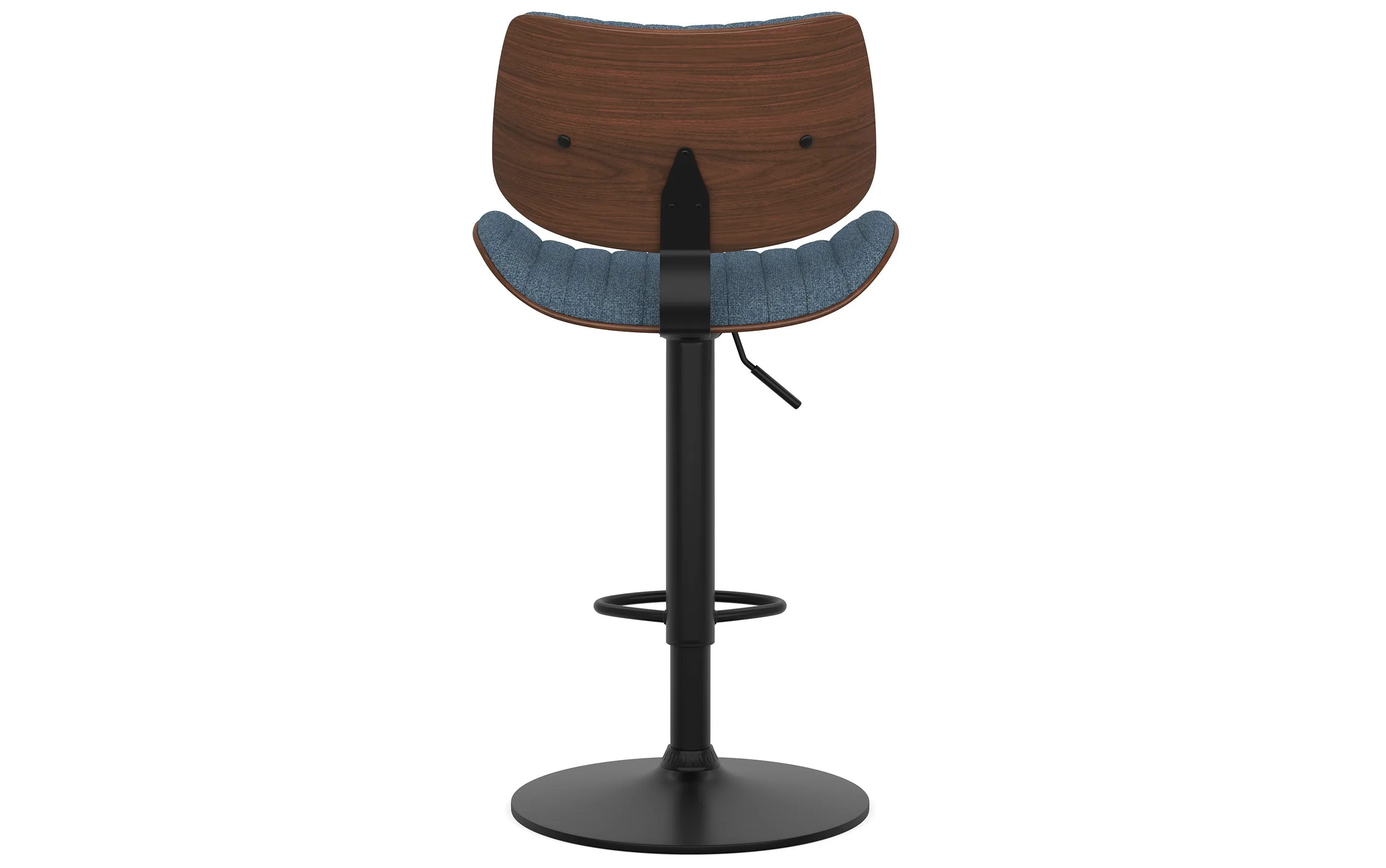 Novak Adjustable Swivel Bar Stool in Linen