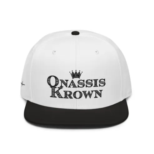 Onassis Krown Royal Font Two-Tone Baseball Cap Snapback