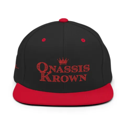 Onassis Krown Royal Font Two-Tone Baseball Cap Snapback