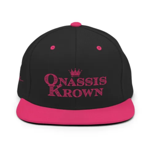 Onassis Krown Royal Font Two-Tone Baseball Cap Snapback