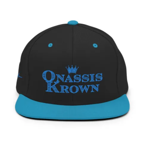 Onassis Krown Royal Font Two-Tone Baseball Cap Snapback