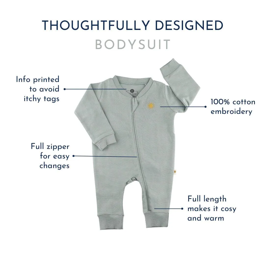 Organic Ribbed Cotton Bodysuit