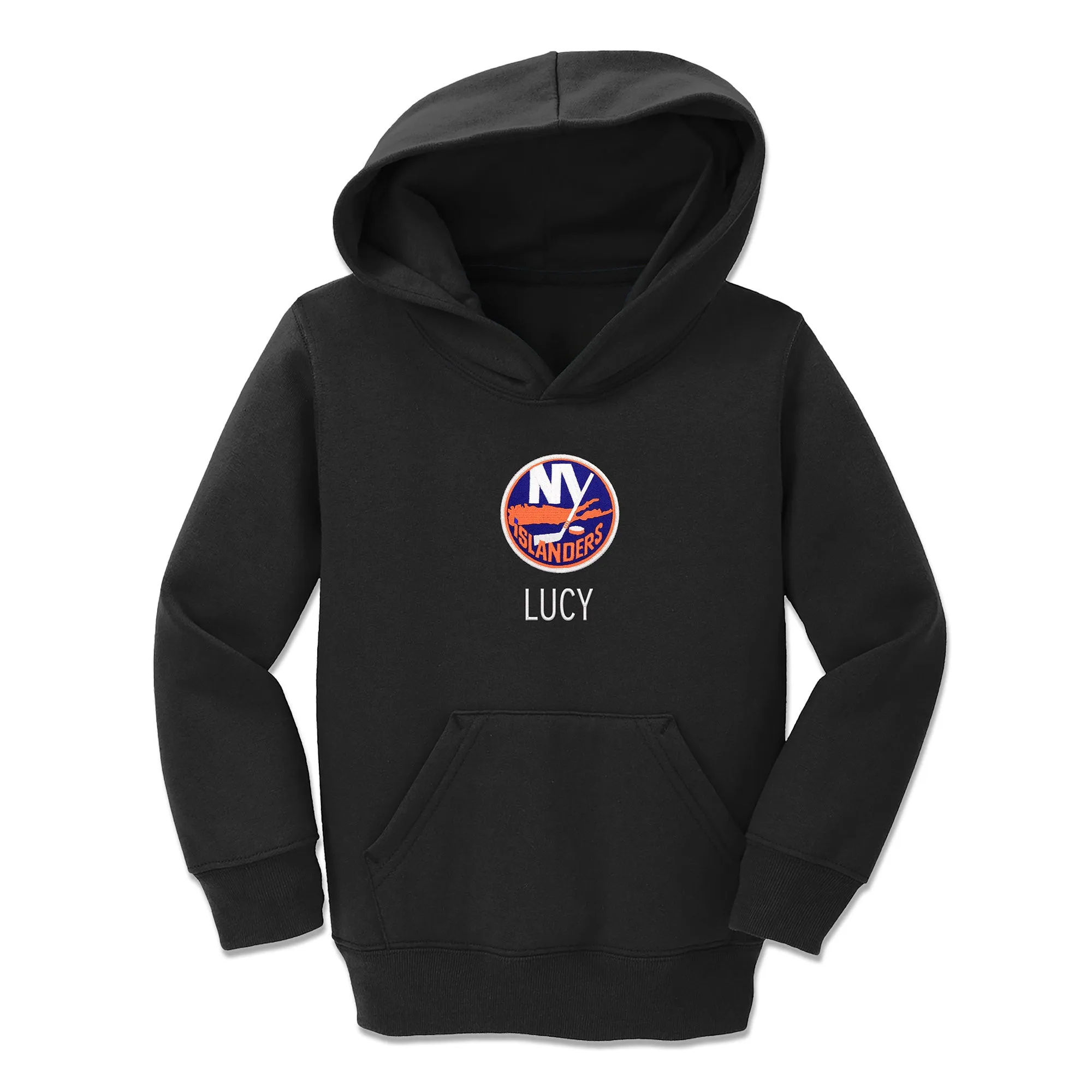 Personalized New York Islanders Toddler Pullover Hooded Sweatshirt