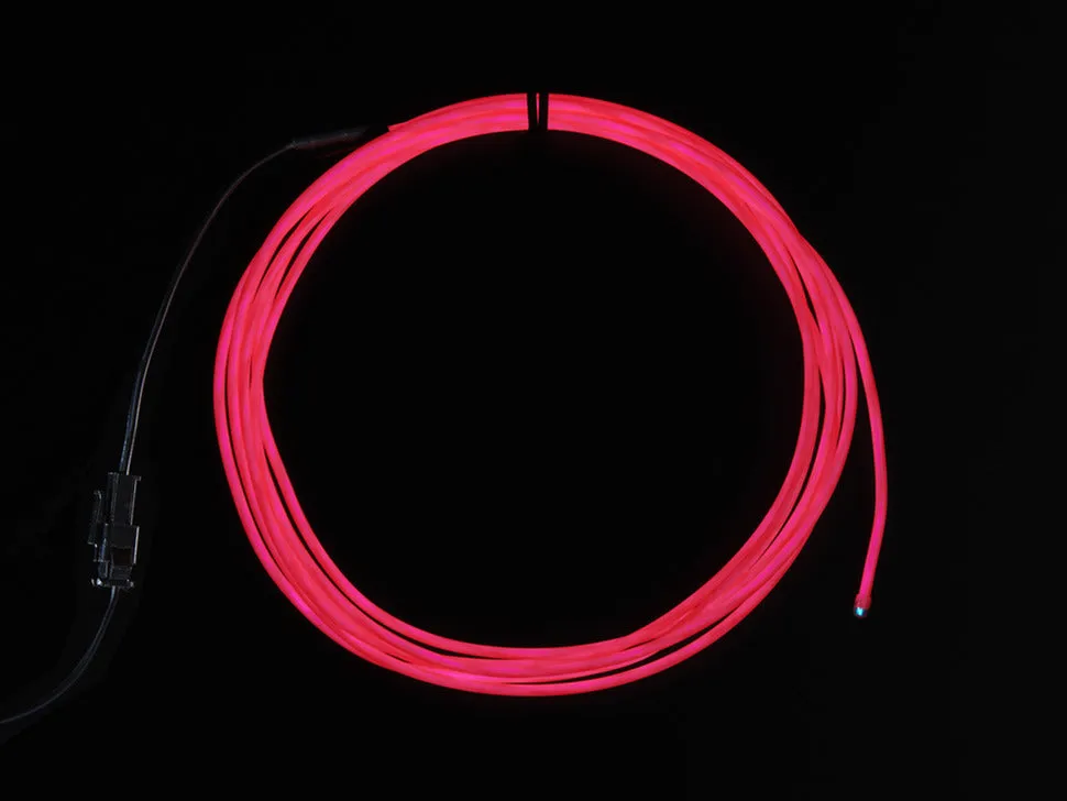 Pink Electroluminescent (EL) Wire - 2.5 meters