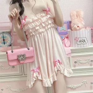 Pink Ruffled Nighty