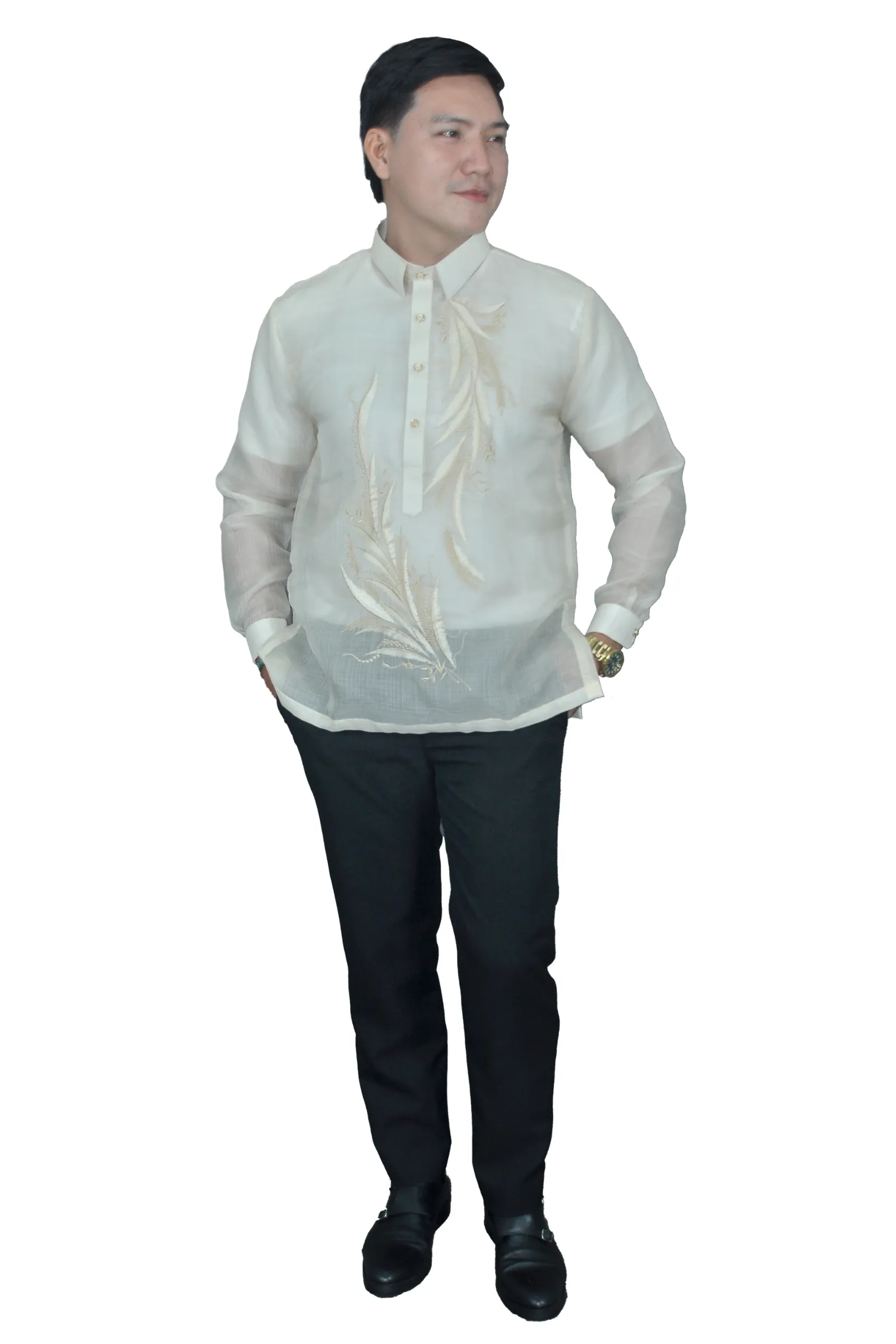 Premium & Elegant Barong Tagalog Piña Cocoon - Sandro JN75