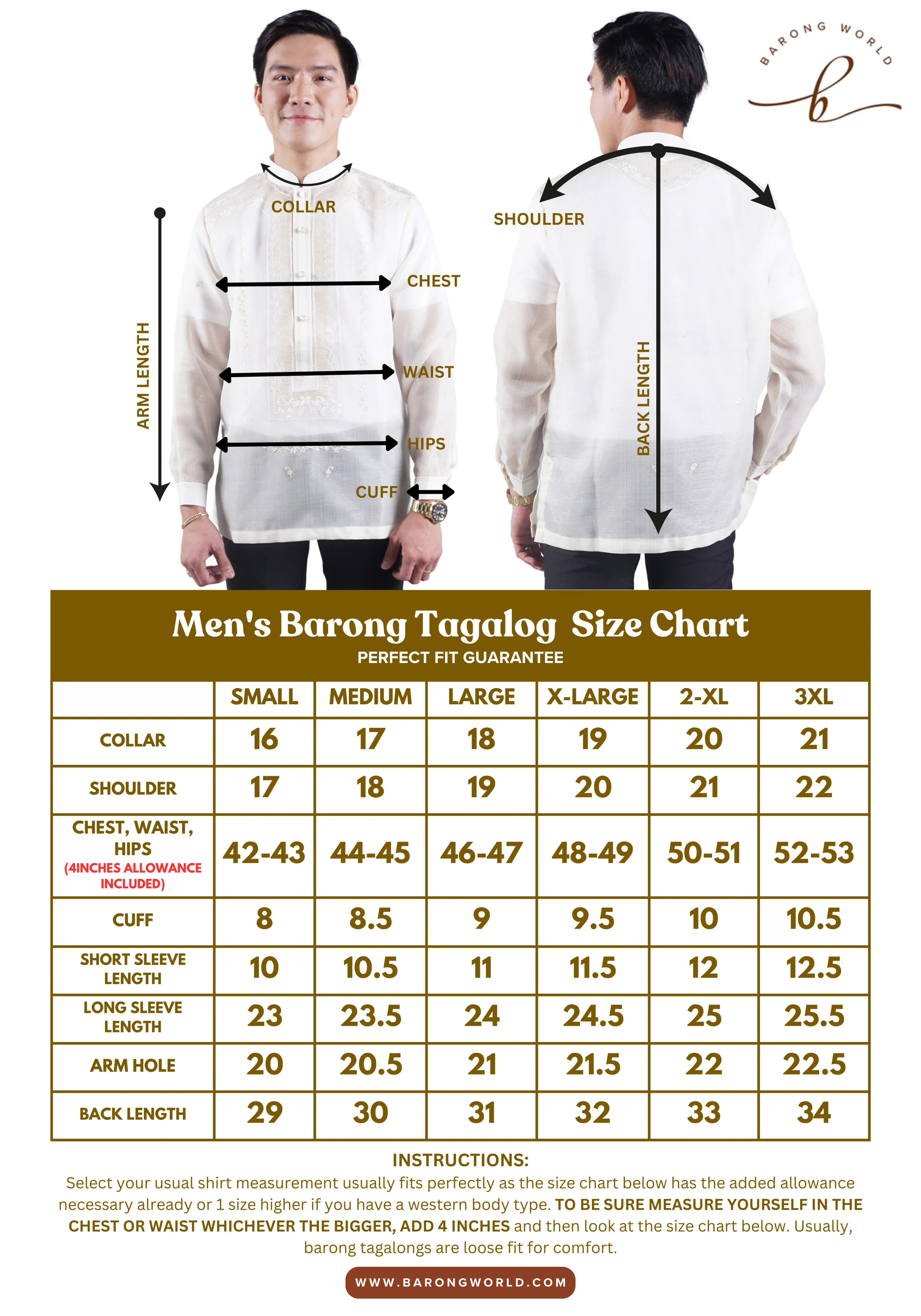 Premium & Elegant Barong Tagalog Piña Cocoon - Sandro JN75